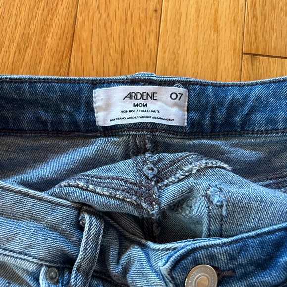 Two Tone Denim Shorts - Picture 2 of 3